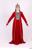  Photos Medieval Turkish Princess in cloth dress 1 Turkish Princess a poses formal dress red dress whole body 0001.jpg